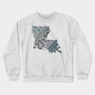 Vintage Louisiana License Plates Crewneck Sweatshirt